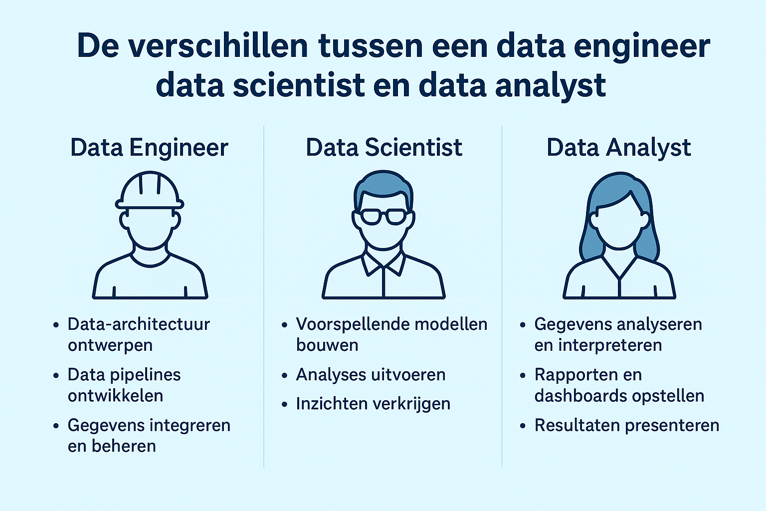 Visuele vergelijking van data rollen